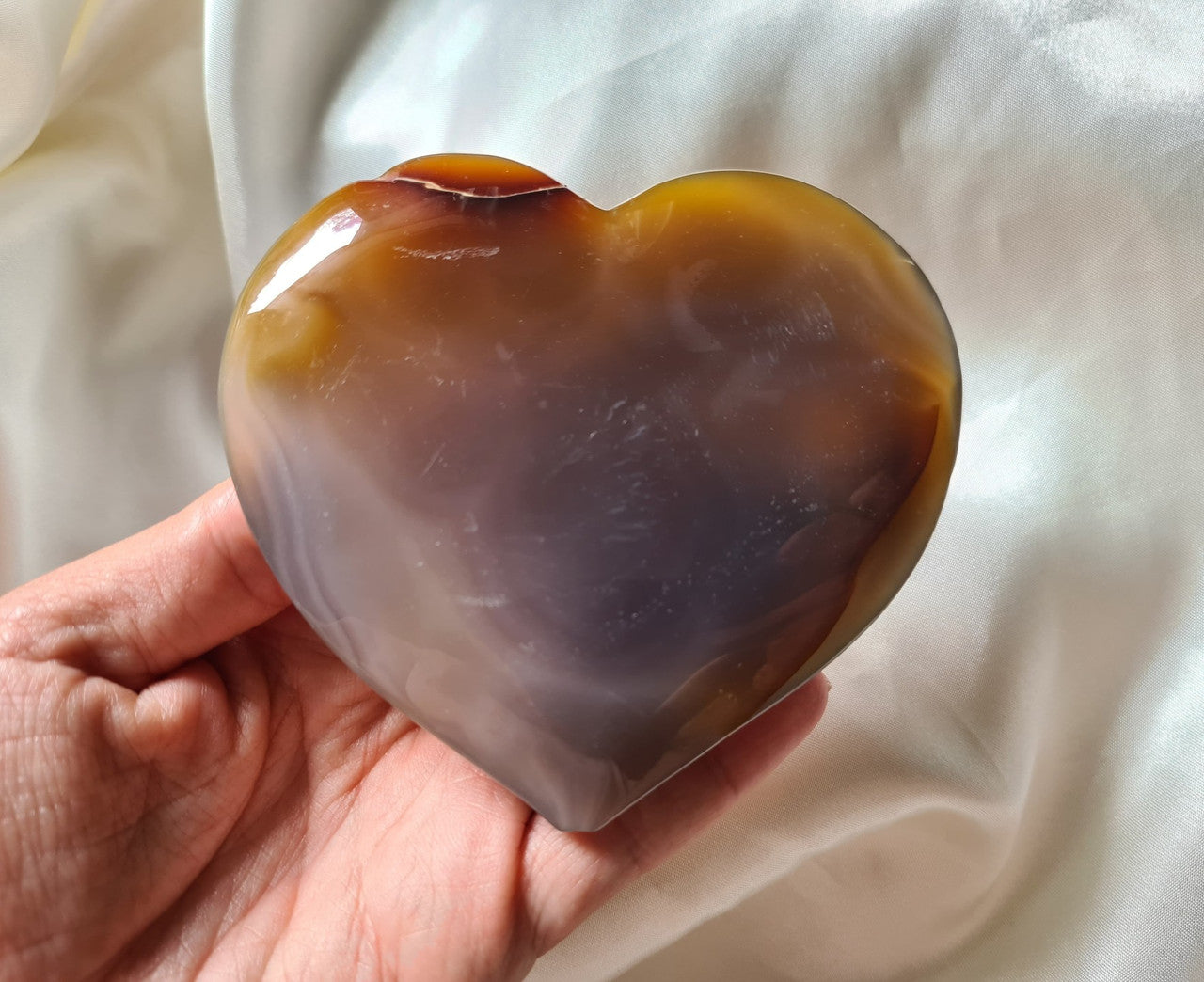 Agate Druzy Heart 18