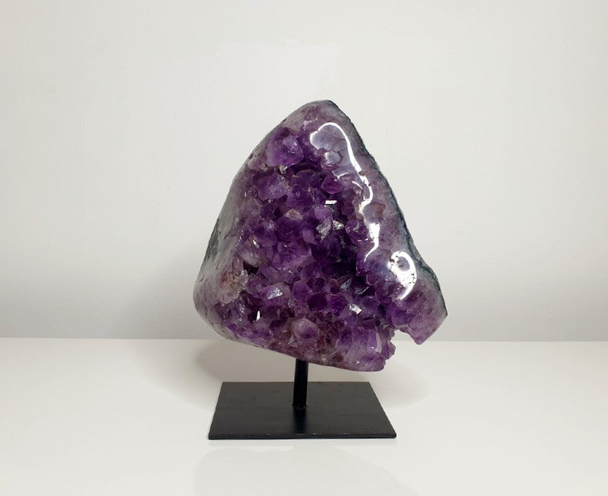 Amethyst Cluster on Metal Stand - 4.5kg