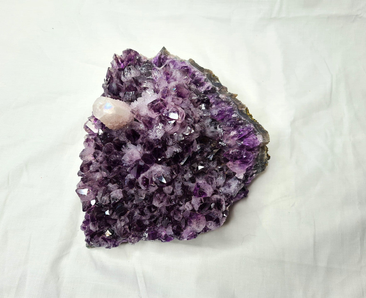 Amethyst and Calcite Cluster Specimen - Collectors Piece