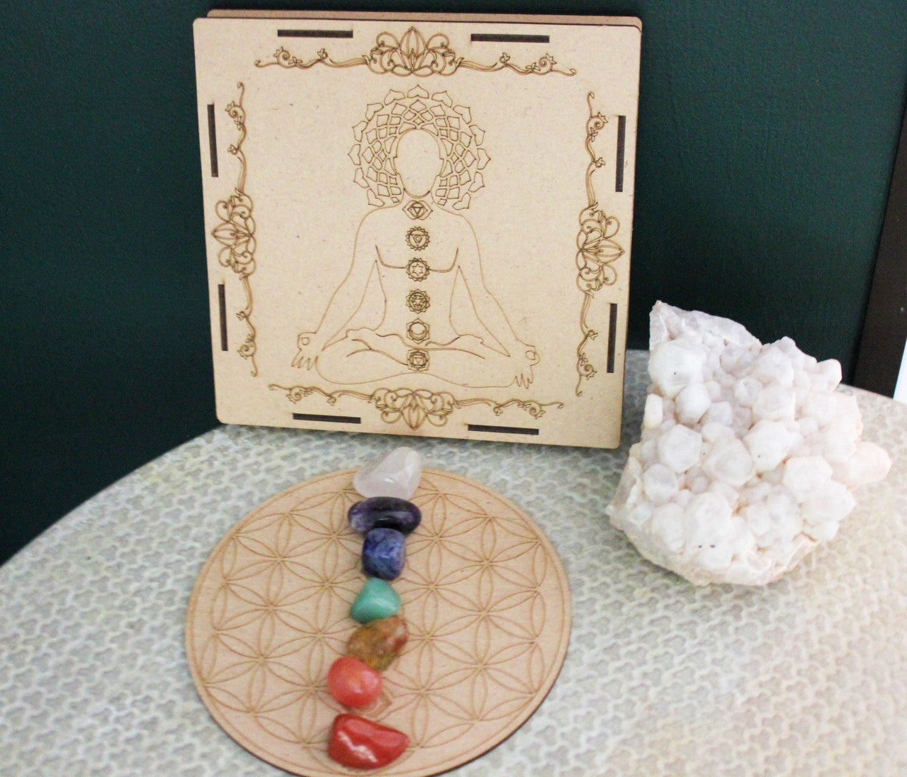 Chakra Crystal Grid Gift Box Set