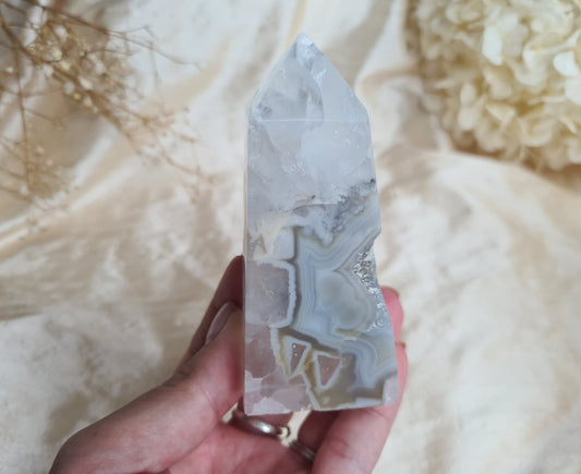 Druzy Agate Obelisk 07