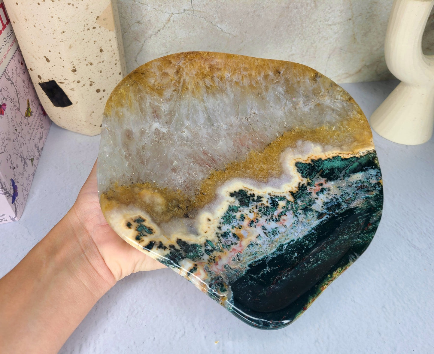 Ocean Jasper Bowl - 1.4kg