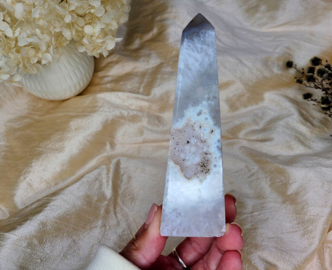 Druzy Agate Obelisk 02