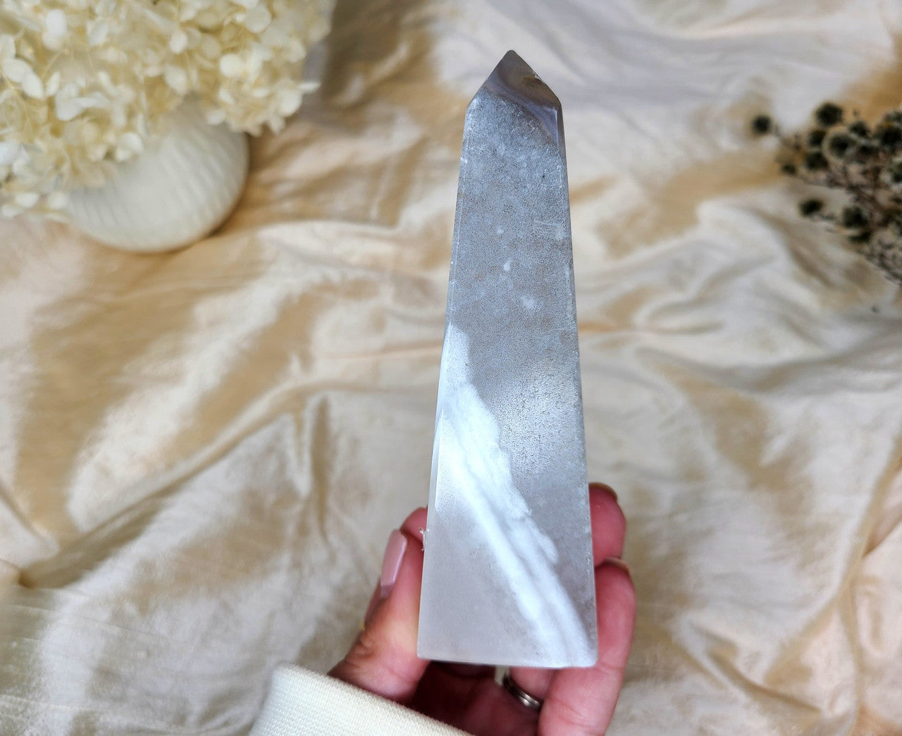 Druzy Agate Obelisk 02