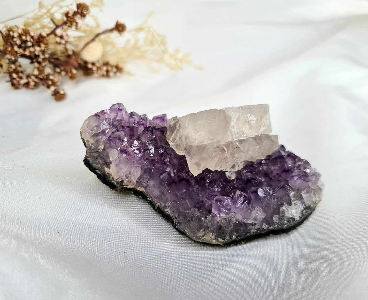 Amethyst and Calcite Cluster 04