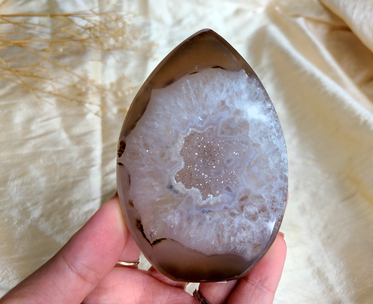 Druzy Agate Flame 01 - Extra Quality