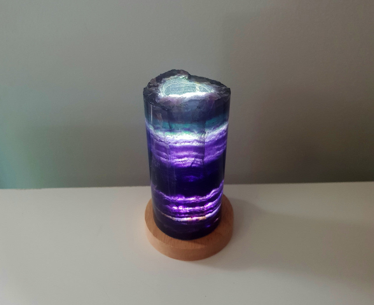 Rainbow Fluorite Lamp 07