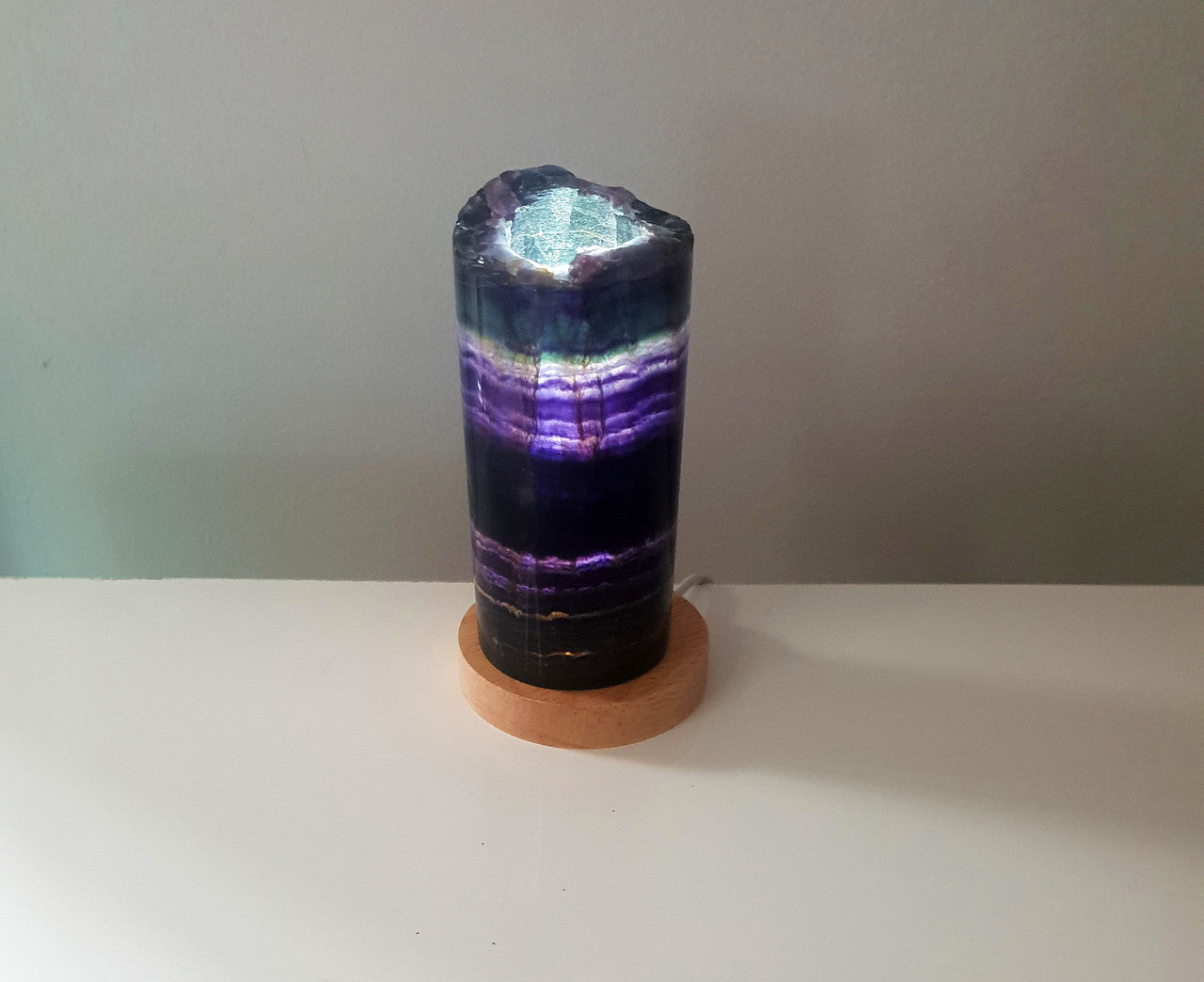 Rainbow Fluorite Lamp 07