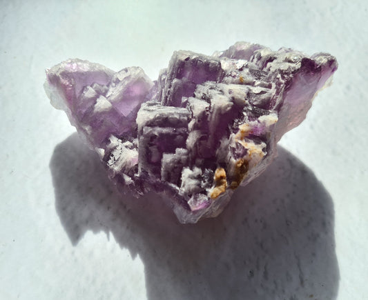 Purple Sugar Cubic Fluorite Cluster Specimen 02 - Fujian