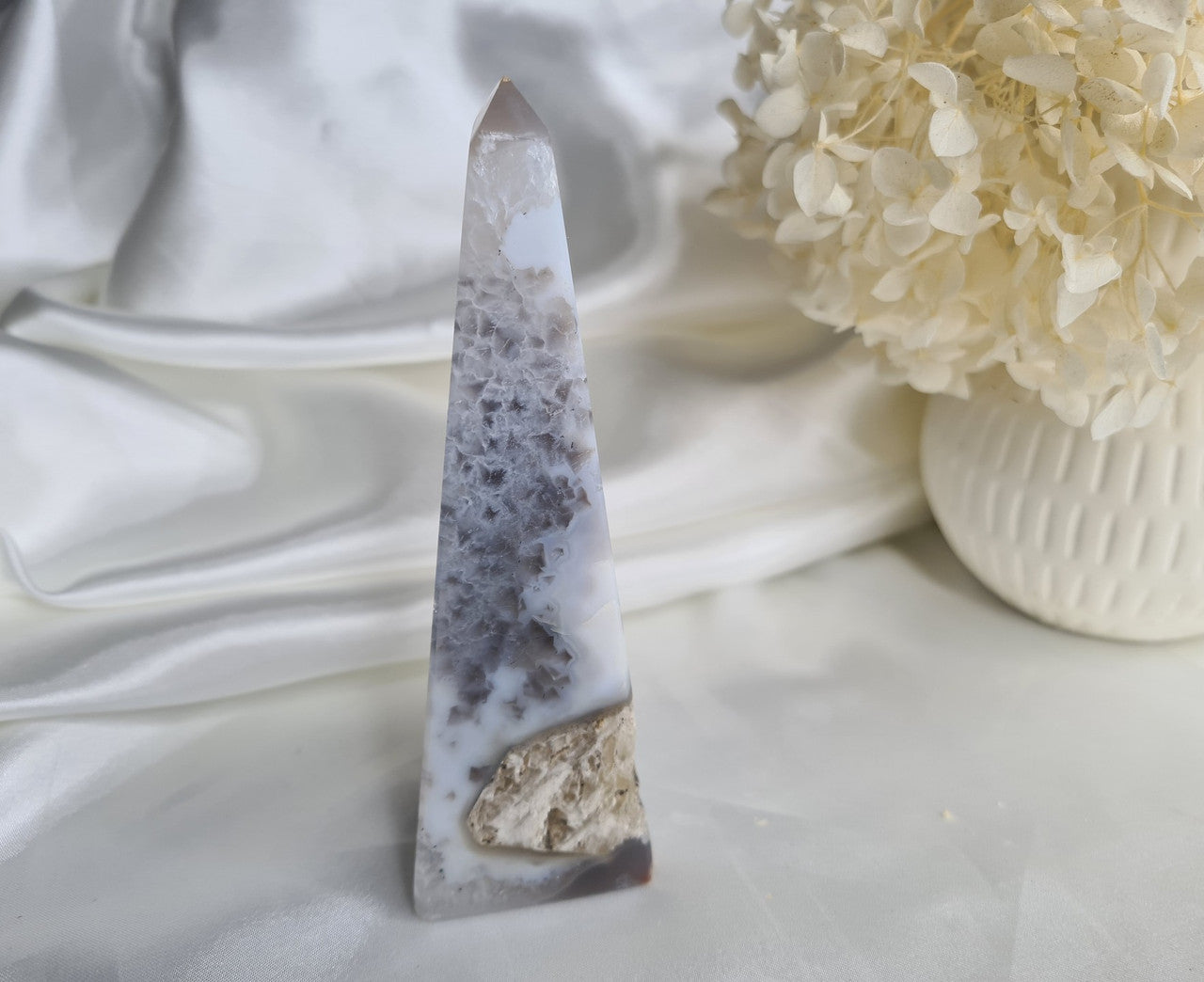 Druzy Agate Obelisk 12