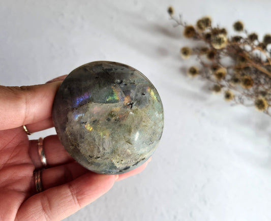 Rainbow Labradorite Palm Stone