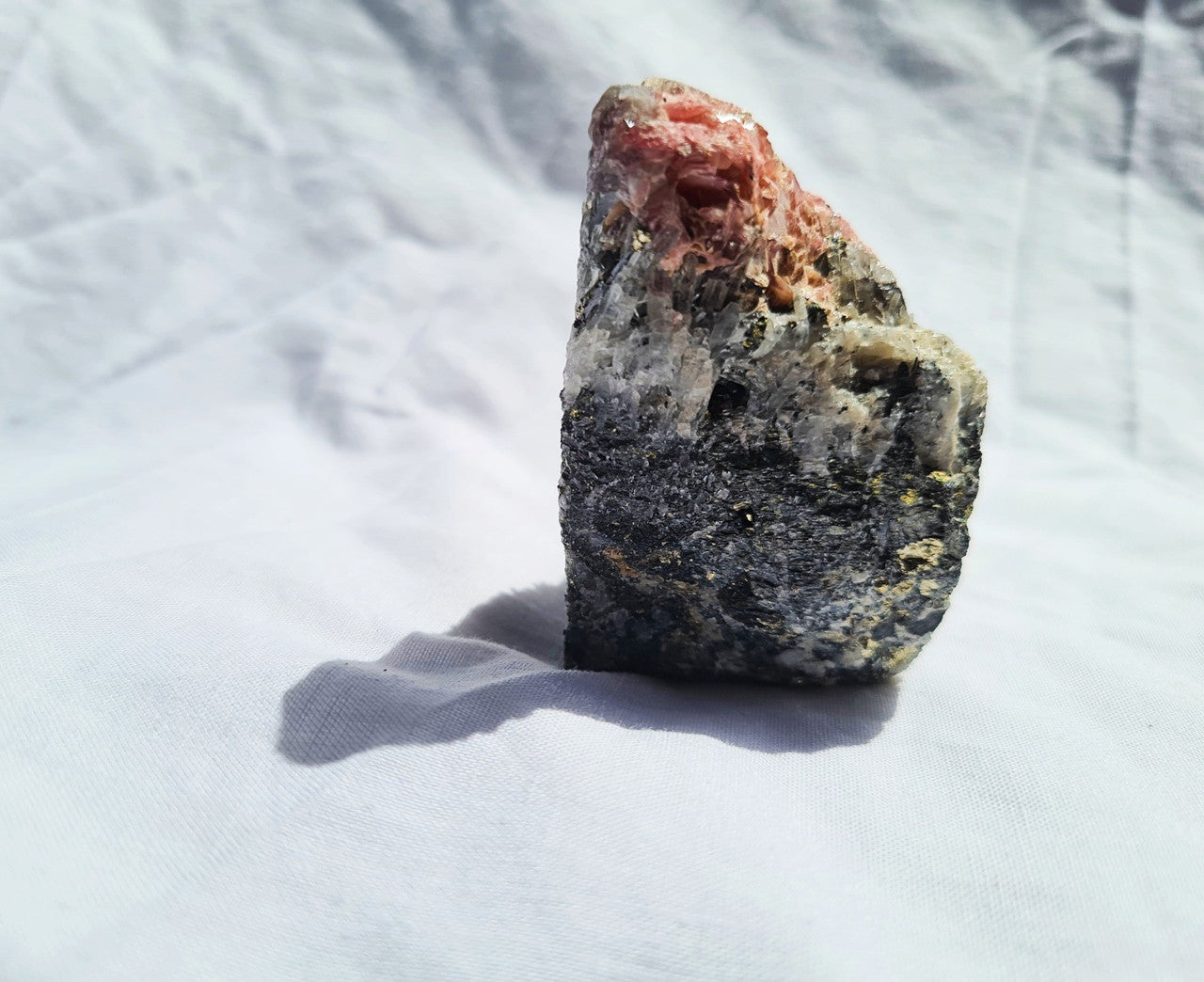 Rare Rhodochrosite, Fluorite , & Pyrite Specimen 03