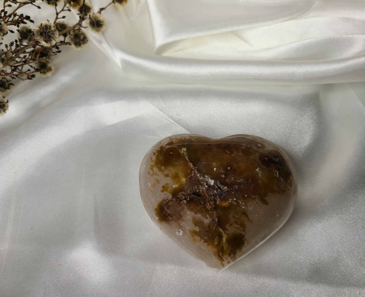 Agate Sugar Druzy Heart